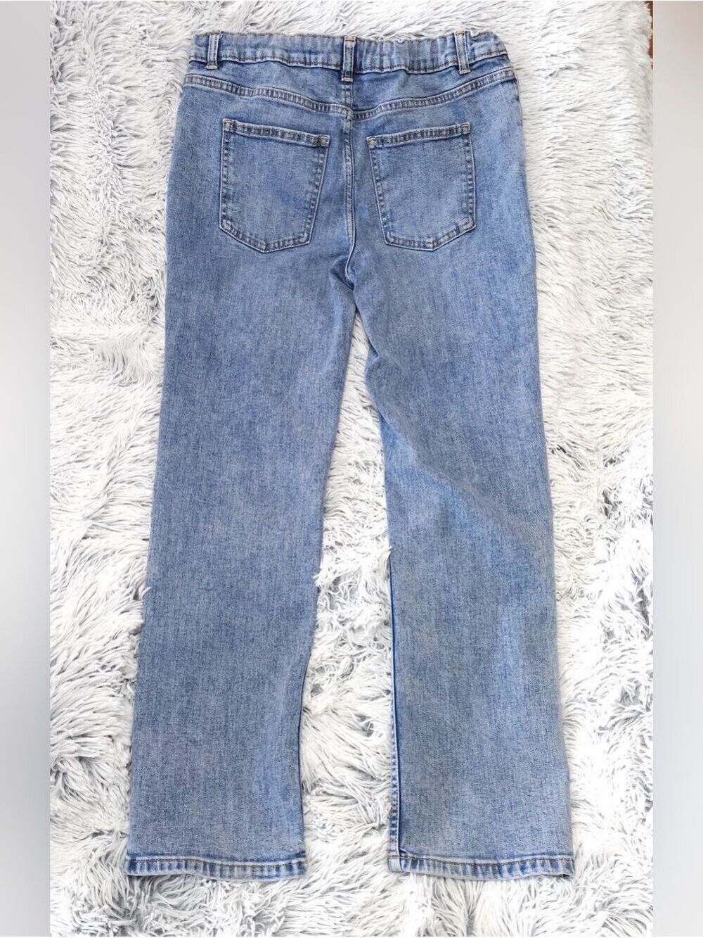 Wonder Nation Light Blue Straight-Leg Kids Jeans 16 HUSKY - Picture 4 of 4